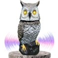 thumbnail image 1 of Búho solar Owlery para jardín con sensor de movimiento y ojos parpadeantes, 38 cm, 1 of 7