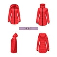 thumbnail image 4 of Winter Jackets for Women Water Detachable Hood Coat For Warm Long Sleeve Winter Outerwear Reversible Thermal Jacket With Pockets Winter Coats for Women, 4 of 6