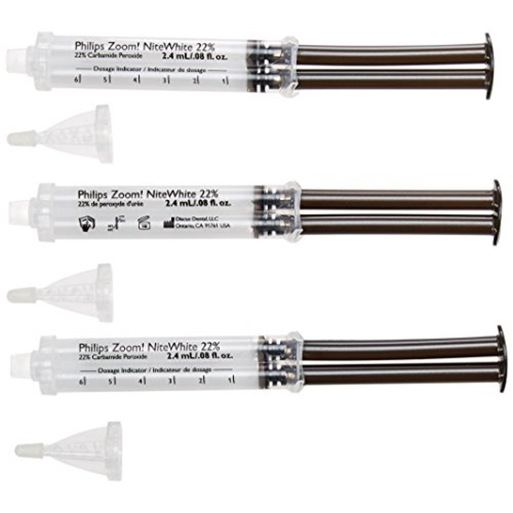 philips zoom whitening (nite white 22, 3 syringes)
