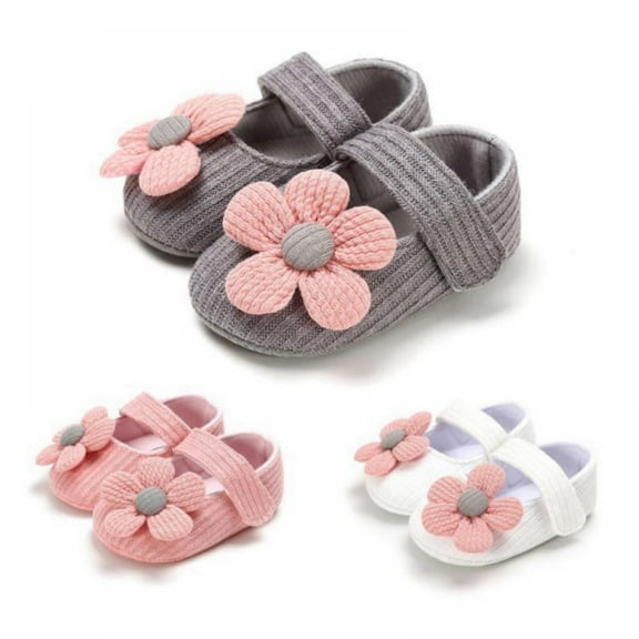 GYRATEDREAM Infant Baby Girls Slippers Cozy Fleece Booties Soft Bottom Newborn Crib Shoes 0-18 Months