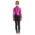 thumbnail image 3 of TTAO Kids Girls Gymnastic Full Body Jumpsuit Ballet Yoga Dance Unitrad Catsuit Hot Pink 16, 3 of 7