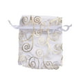 thumbnail image 4 of ADDHAT present Packaging Drawstring Pouch White with Gold Printing 100Pcs 6x4in, 4 of 8