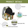 thumbnail image 4 of Hawaii Tropical Wind Palm Leaves Print Backpack: Ideal for Students, Durable Lightweight Laptop Daypack with Padded Sleeve, Large Capacity, Perfect Gift for Campus Commute, 4 of 6