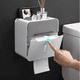 thumbnail image 3 of Caja de pañuelos creativa Simple, sin perforaciones, resistente al agua, rollo de papel, almacenamiento, caja de papel higiénico, caja de papel creativa para el hogar montada en la pared MFZFUKR CPB-US-WZY126-1, 3 of 5