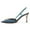 Blue, variant on YDN Women's Stylish Metal High Heel Slingback Pumps Pointy Toe Pearls Buckle Strap Shoes for Wedding Bridal Dress Size 7 Red Strap