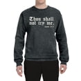 thumbnail image 2 of Wild Bobby, Thou Shall Not Try Me Mood 24:7, Inspirational/Christian, Unisex Crewneck Graphic Sweatshirt, Heather Black, 3X-Large, 2 of 4