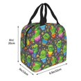 thumbnail image 3 of Lsque Cactus In Pots Pattern Lunch Bag Women/Men Insulated Lunch Box,Small Leakproof Cooler Food Lunch Containers Reusable High Capacity Lunch Tote Bags, 3 of 6