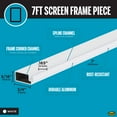 thumbnail image 3 of M-D Building Products 14100 5/16 in. x 7 ft. White Aluminum Screen Frame PC, 3 of 9