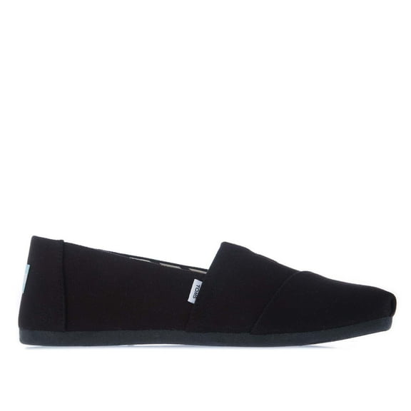 Women's Toms Recycled Cotton Alpargata Espadrille Pumps in Black