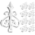 thumbnail image 1 of 10Pcs Elegant Curve Spear Shape Metal Post Finials for Park Square, 1 of 9