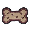 thumbnail image 2 of VHC Brands Braided Cotton Rug Medium, Cotton Area Rug, Accent Rug, Floor Decor, Connell Collection, Bone Shape 15x23, Burgundy, 2 of 5