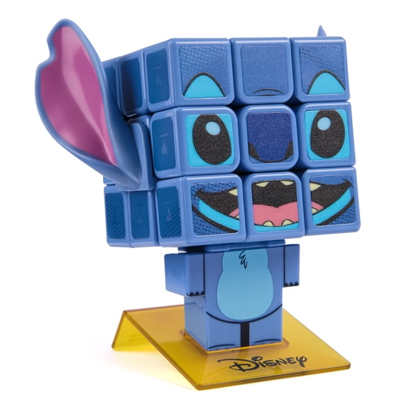 Rubiks Cube, Stitch Cuber, Disney Collectible & Desk Dcor, Problem-Solving Brain Teaser, Color-Matching Disney Puzzle, Fidget Toy, Sensory Puzzle for Adults, Teens, Kids, for Ages 8 & Up