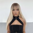 thumbnail image 4 of Kokovifyes 27 In Gradient Golden Bangs with Long Straight Hair and Chemical Fiber High-temperature Filament, 4 of 8