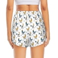 thumbnail image 2 of Lsque Farm Roosters Printed Women's Running Shorts with Liner Pockets,Elastic Quick Dry Workout Athletic Gym Yoga Shorts,Womens High Waist Shorts-Medium, 2 of 9