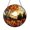 Acrylic 3.5 Inch, variant on Mushroom Stained Glass Suncatcher Window Art, Circular Autumn Forest with Falling Leaves Design, Nature Inspired Decor for Warm Interiors