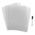 thumbnail image 2 of 4pcs Calcomanía de Pared de Borrado Adhesivo Autoadhesivo Pizarra de Papel de Pared 20x30cm para Oficina Hogar Educación Aprendizaje de Lista de Asuntos perfecl Pegatina de pizarra blanca de borrado en seco, 2 of 7