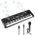 thumbnail image 5 of Electric Keyboard 61Key Digital Musical Piano Keyboard with Headphone Jack Microphone & X-Style Stand for Children Kids Xmas Gift, 5 of 9