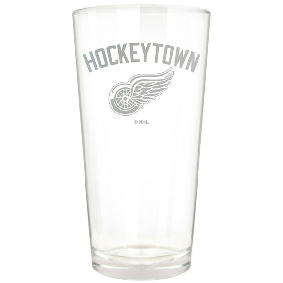 Detroit Red Wings Etched 16oz. Rally Cry Pint Glass