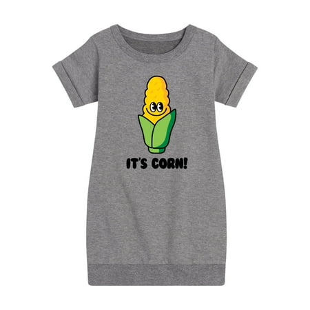 

Instant Message - It s Corn - Toddler & Youth Girls Fleece Dress