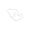 Genuine OE Honda Lower Quarter Trim Hook - 84662-T0A-A01ZB