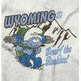 thumbnail image 2 of Wyoming WY Hiking Mountains Smurfs Zip Up Hoodie Men's Women's Brisco Brands M, 2 of 5
