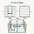 thumbnail image 6 of edx Dog Playpen, 8 Panels 32" Foldable Heavy Duty Metal Puppy Exercise Pen with Doors Indoor Outdoor, 6 of 8