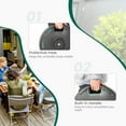 thumbnail image 5 of Costway 18'' Patio Fillable Round Umbrella Base Stand Holder Fit Pole 1.5''/1.9'' Weighted, 5 of 10