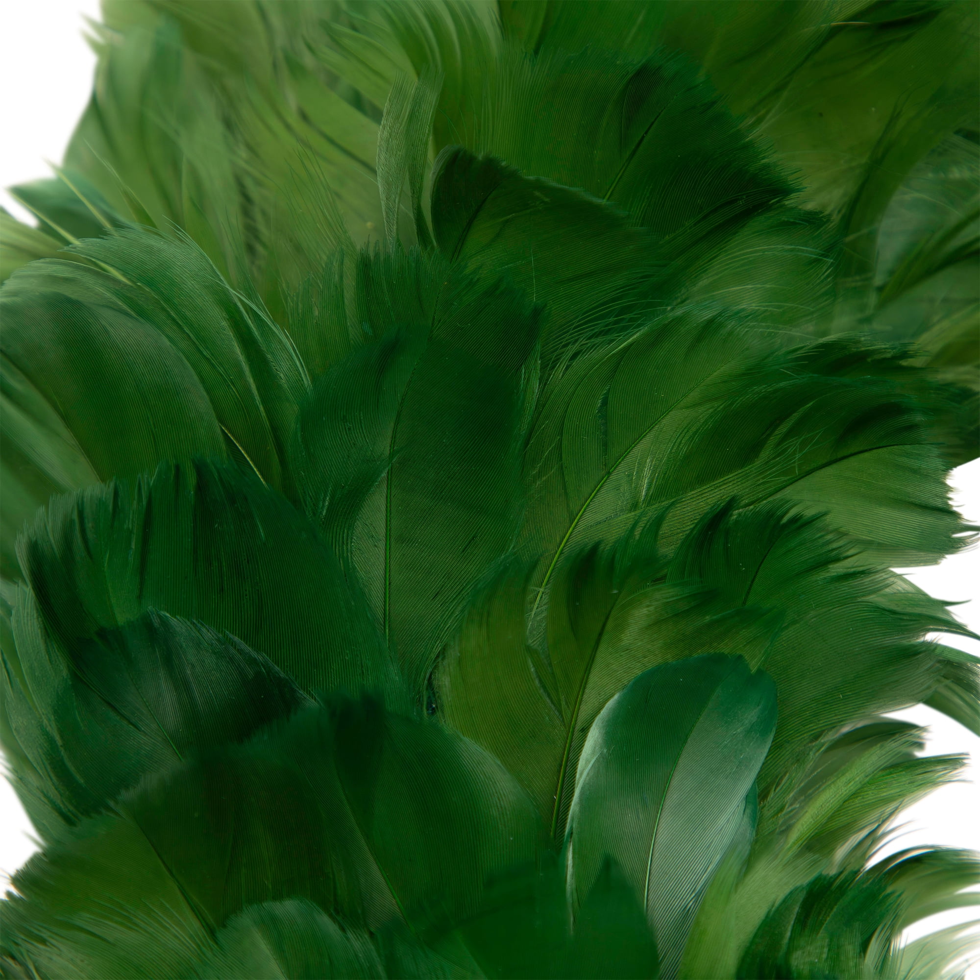 Northlight Wispy Feather Christmas Wreath - 14.5" - Unlit - Green