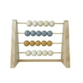 thumbnail image 1 of Wood Abacus Toy Beads Counting Playthings Simple Design Early Education Math Learning Toys Educational Prop Home Decoration Gray yellow, 1 of 9