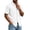 White, variant on CBASIHI Mens Short Sleeve Button Down Shirts- Summer Casual Loose Fit Breathable Collared Business Work Wear Top Light Blue Size S-3XL
