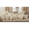 thumbnail image 2 of Fennco Styles 12" x 18" Beige Cotton Throw Pillow, 2 of 19