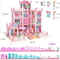thumbnail image 4 of Dollhouse GirlDiary Dream, de 4 pisos, 11 habitaciones con 4 muñecas y accesorios, 4 of 8