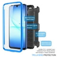 thumbnail image 3 of Ebizware Samsung Galaxy A17 5G Case with [Built-in Screen Protector] and Swivel Holster Belt Clip, Military Grade Heavy Duty Protective Defender Kickstand Phone Case Cover for Galaxy A17 5G - Blue, 3 of 9
