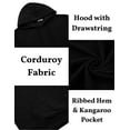 thumbnail image 5 of COOFANDY Men's Fashion Hooded Sweatshirt Casual Corduroy Long Sleeve Pullover Hoodies with Pocket, 5 of 8