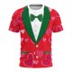 thumbnail image 2 of Xuyuer Valentine's Day Women's Tshirts Holiday Party Funny Costume 3D Print Funny Tuxedo Graphic T-Shirt Novelty Short Sleeve Crewneck Shirt Circus Costume Showman T-Shir, 2 of 9