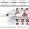 thumbnail image 4 of Southshore Fine Living, Inc. Christmas King Duvet Cover with 2 Pillow Shams - Christmas Tree Print, 4 of 9