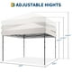 thumbnail image 4 of QinaQin Carpa canopy pop up de 10 x 10 pies, armado con un botón, bolsa con ruedas, 4 bolsas de peso y 3 alturas ajustables para fiestas, camping o playa, 4 of 9
