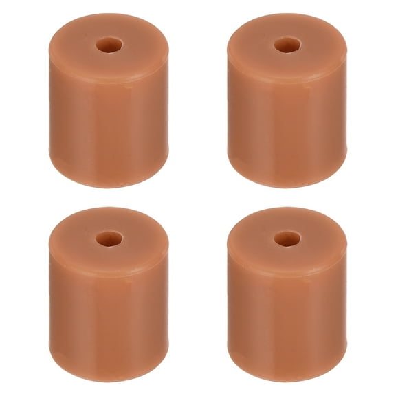 Uxcell 4Pcs Silicone Bed Mounts 3D Printer Heat Bed Silicone Leveling Column Silicone Buffer 18mm for 3D Brown