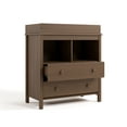thumbnail image 4 of Storkcraft Alpine 2-Drawer Infant Changing Table Dresser, Hazelnut, 4 of 13