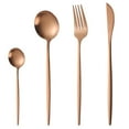 thumbnail image 1 of Silverware Set, 16-Piece Satin Finish Flatware Set Service for 4, Knives/Forks/Spoons Included, Premium Stainless Steel Kitchen Cutlery Set For Home and Restaurant, Dishwasher Safe, 1 of 5