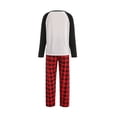 thumbnail image 4 of Seyurigaoka Christmas Family Pajamas Set, Santa Plaid Print Tops+Trouser/Romper, 4 of 9