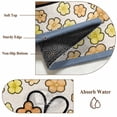 thumbnail image 6 of 3'x5' Rug for Living Room Bedroom, Easter Washable Area Rugs Non-Slip Carpet Mats, Bunny Ears Spring Yellow Flowers Potted Plant Rustic Indoor Low Pile Area Rug Runner for Kitchen, Mudroom, 6 of 8
