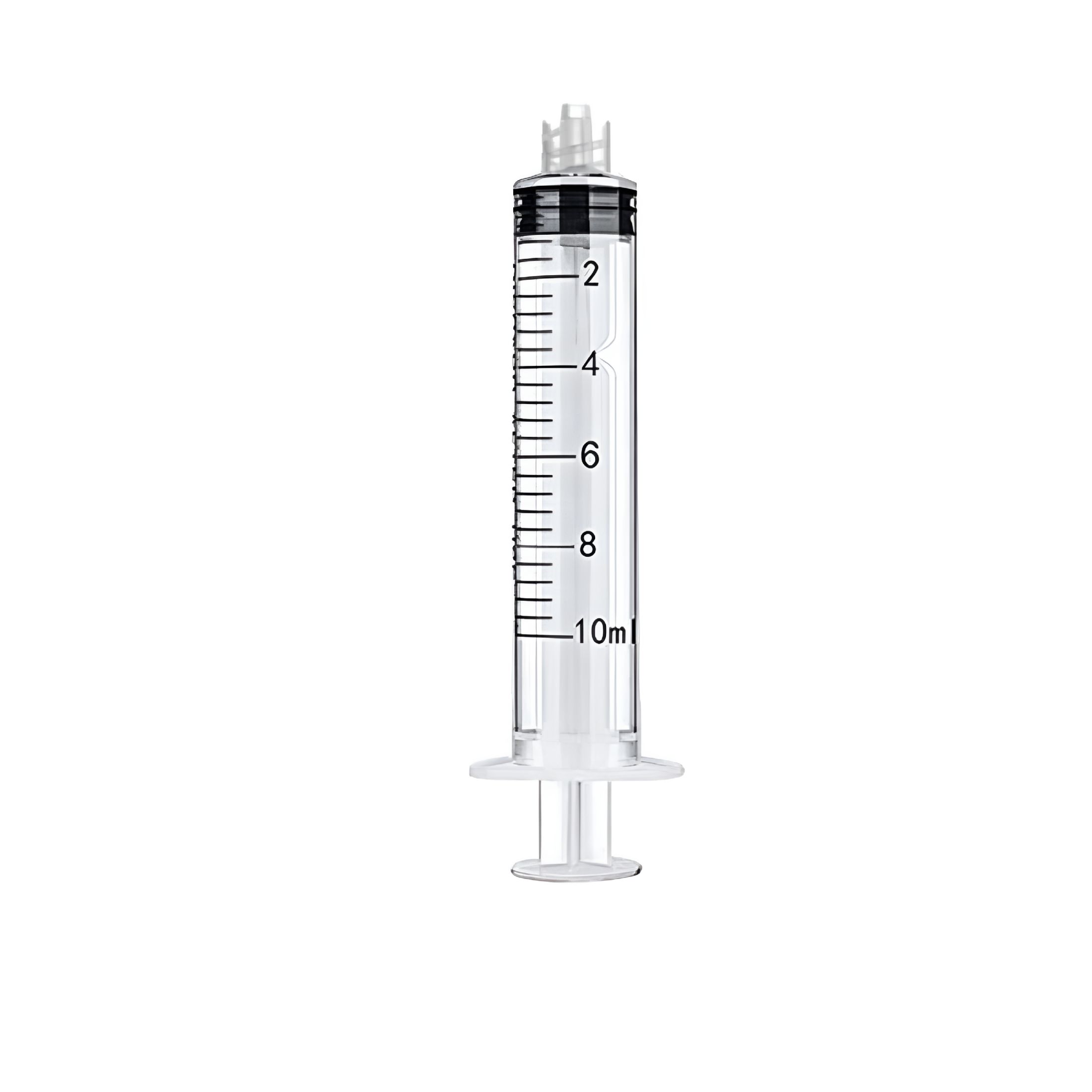 XIRQI 100x 10mL Syringes Luer Lock Screw Tip Liquid Plastic 10cc Sterile Feeder Clear