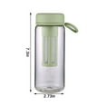 thumbnail image 2 of CUITING Take With One Water Cup - 600ML BPA Free Hard Wearing Leak Proof Plastic Diffuser Water Bottle with Double Layer Filter & Carrying Handle  No Water Leakage for Cold Brew Coffee an, 2 of 9