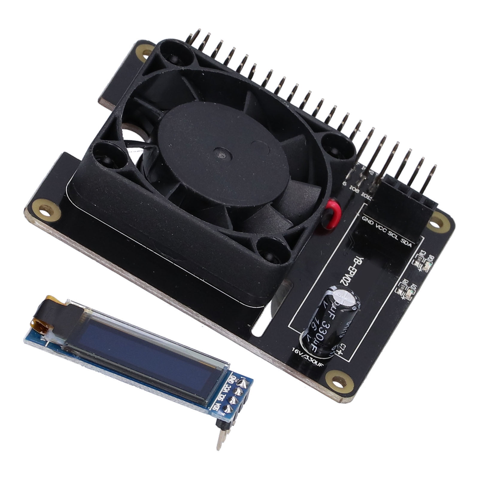 Intelligent Expanding Board Programmable Expanding Board Real-time Display Expanding Board Raspberry Pi 4B And 3B Cooling Fan