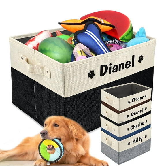 Didog Pet Toy Basket Storage Personalised Custom Bag Dog Cat Accessory Carrier Bin Box