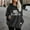 Black, variant on Elvqul Womens Sherpa Jacket Hooded Outerwear with Pockets Thick Sweaters Casual Coat for Women