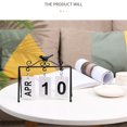 thumbnail image 3 of Desktop Perpetual Calendar Calendar Metal Eternal Calendar Page Turning for Home Office Study Room Daily Office Flip Foldable Desk Calendar Modern Home Decor Calendar, 3 of 4