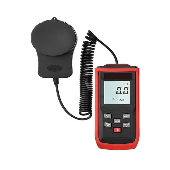 Luxomètre Numérique Professionnel, Compteur de Lux Portatif, Compteur de Lumière, Luxmètre Haute Précision, Illuminomètre, Photomètre 100000 Lux, Facile à Utiliser