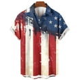 thumbnail image 5 of WAENQINLA Mens Patriotic 4th of July Shirts Vintage Printed American Flag Hawaiian Shirt Casual Short Sleeve Button down Beach Shirts, 5 of 5